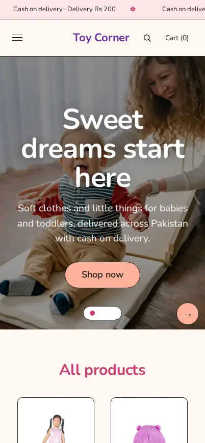 Cradle theme preview