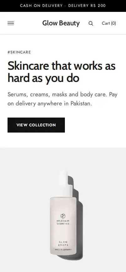 Luxe theme preview