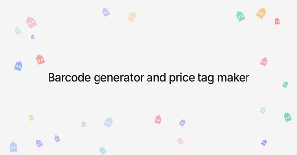 Barcode generator and price tag maker