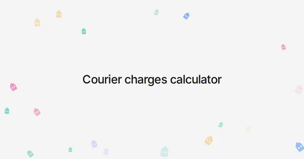 Courier charges calculator