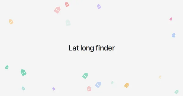 Lat long finder