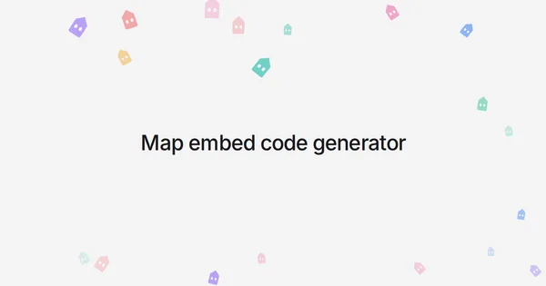 Map embed code generator