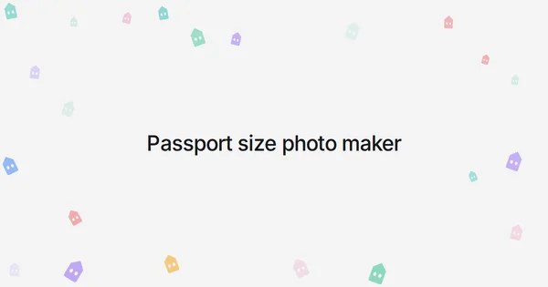 Passport size photo maker