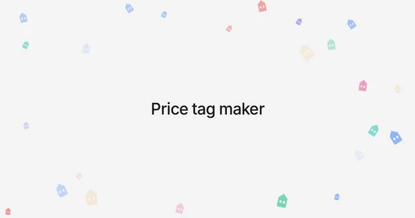 Price tag maker