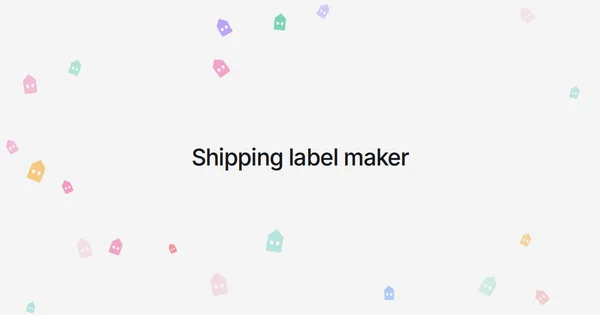 Shipping label maker
