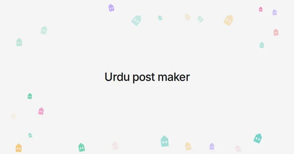 Urdu post maker