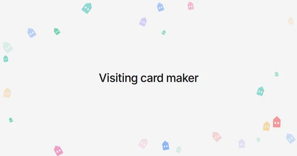 Visiting card maker