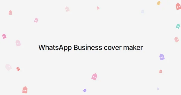 WhatsApp Business cover maker