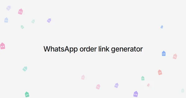 WhatsApp order link generator