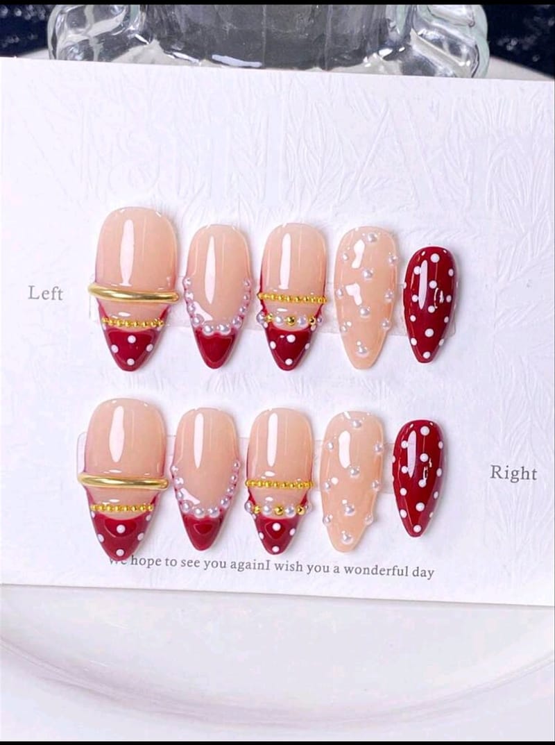 Polka Dot Pearl French Set