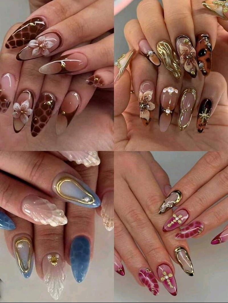 Almond 3D Gel Floral Design Set's, photo 2