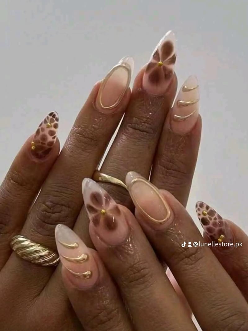 Almond Shape 3D Gel Nail, photo 3