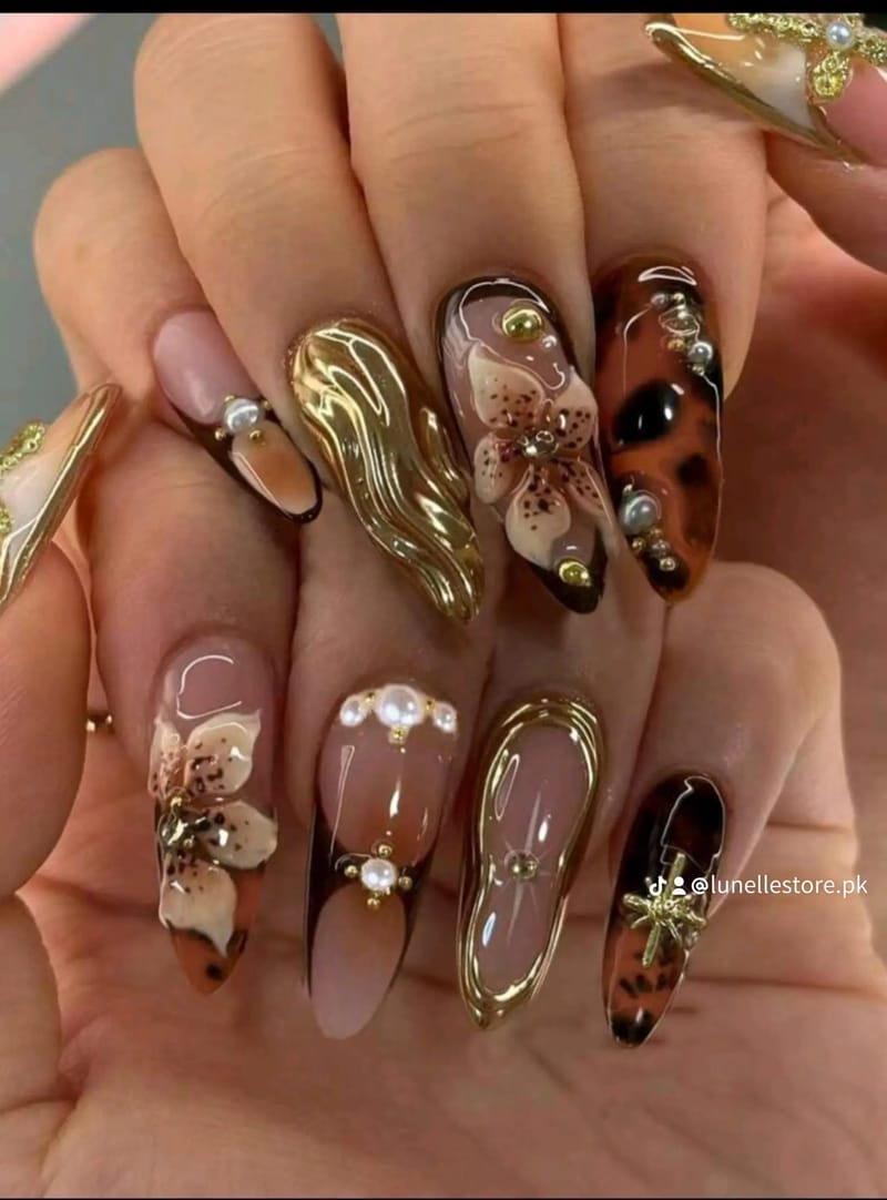 Almond Shape 3D Gel Nail, photo 4