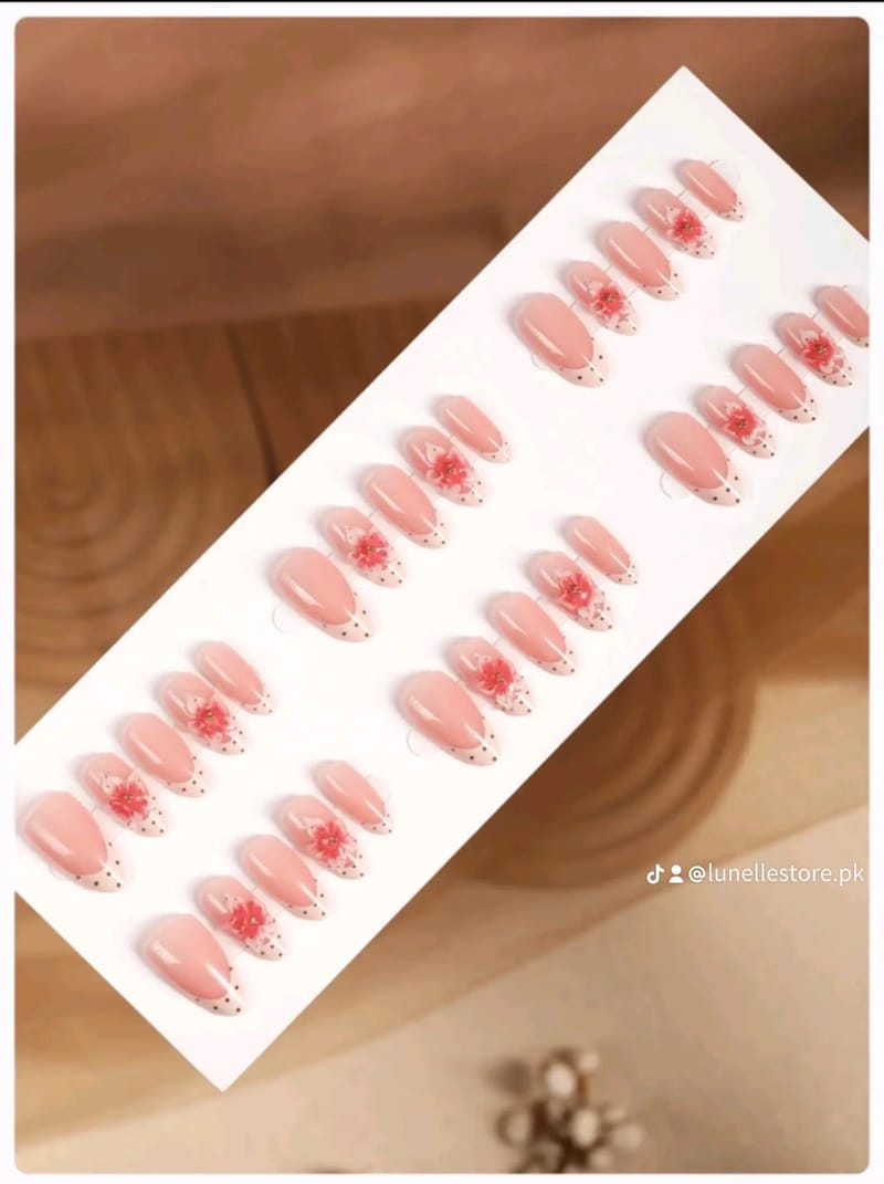 French Floral Acrylic Nail, photo 3