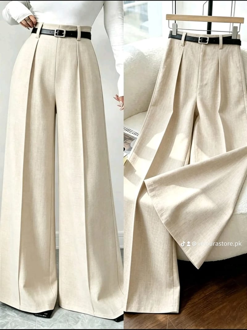 Wide-leg Suit Pants