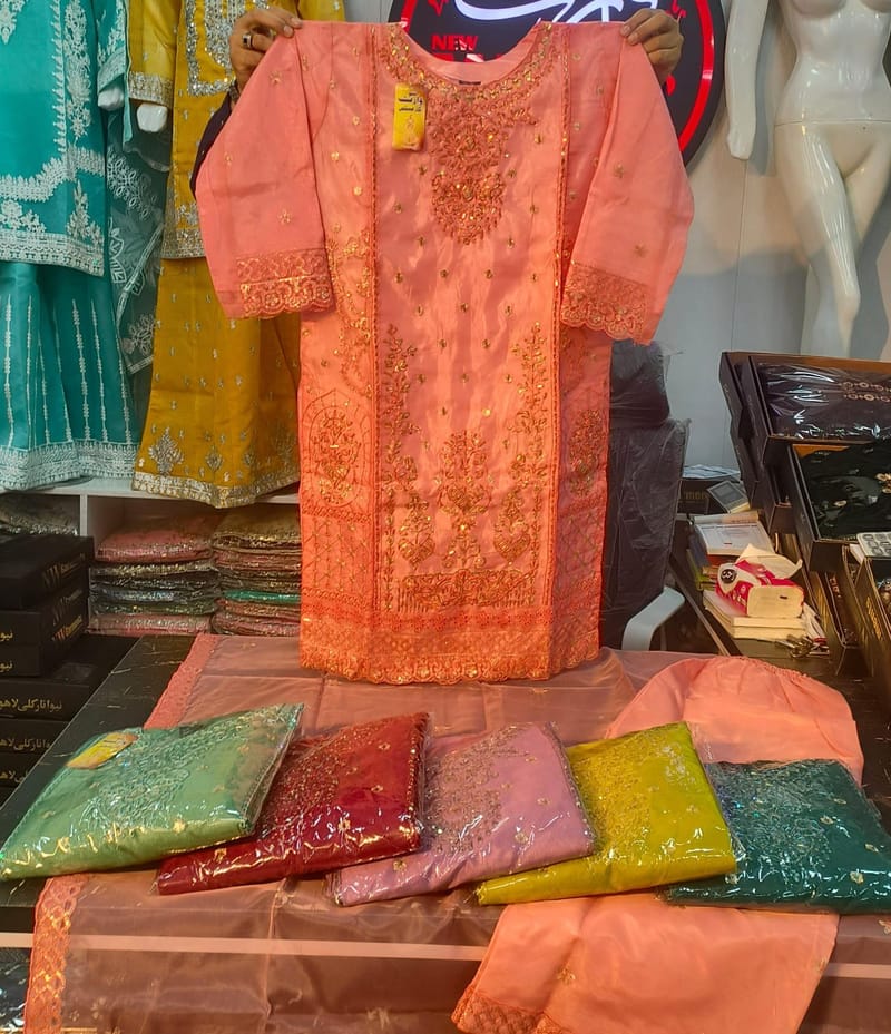 Shafoon embroidered dress