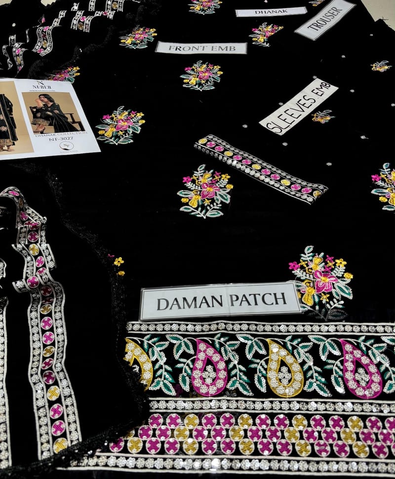 Full embroidery dhanak 3pc, photo 2