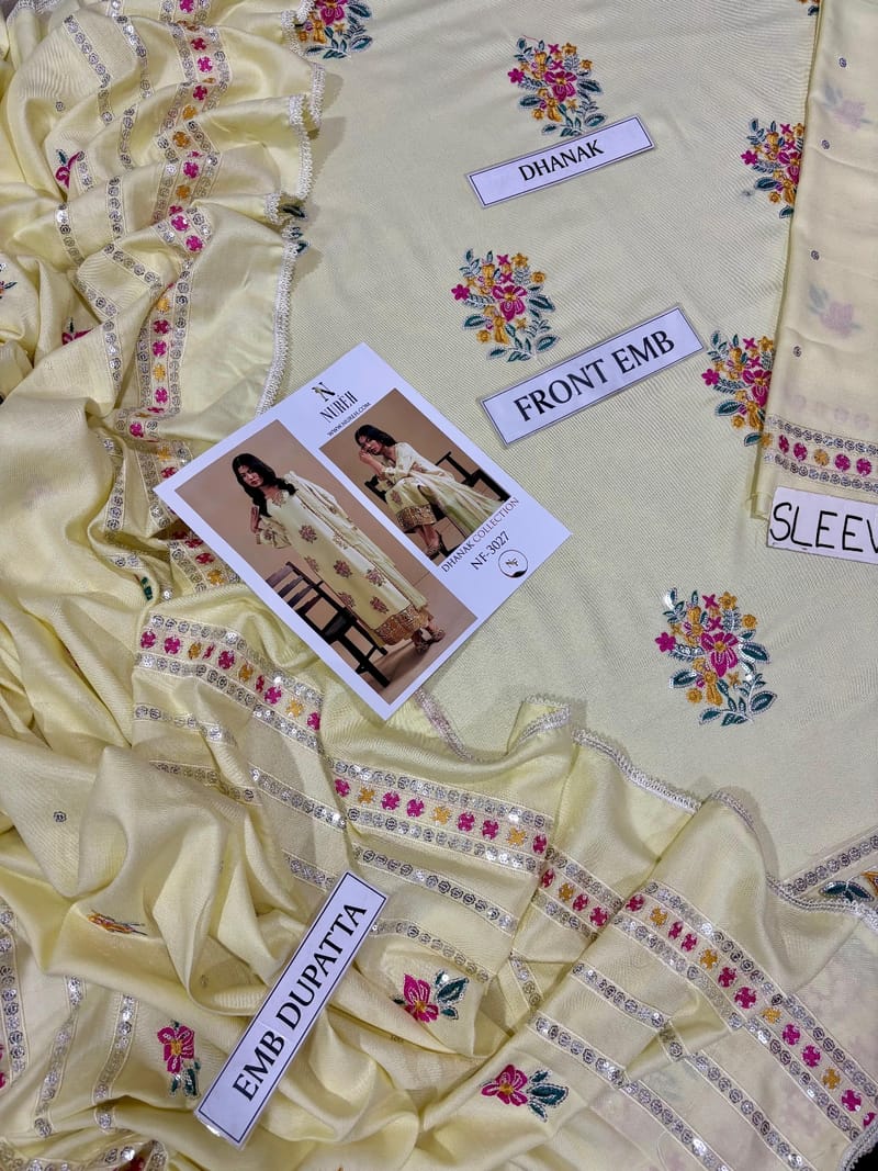 Full embroidery dhanak 3pc, photo 8