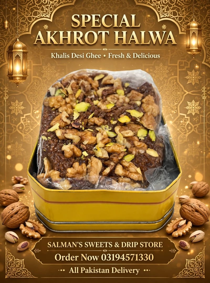 Special Akhrot Halwa - Desi Ghee 1KG