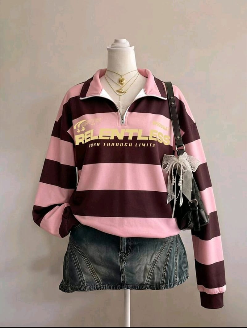 Women's Coller Zipper Sweatshirt, photo 4