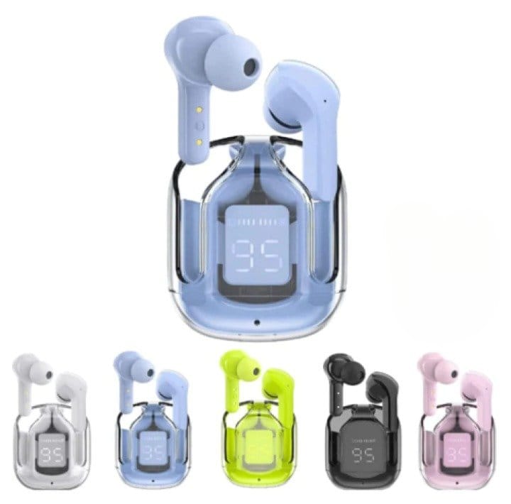 Air31 TWS Earbuds Wireless Bluetooth Transparent Charging Case Headphones - Random Colour, photo 2