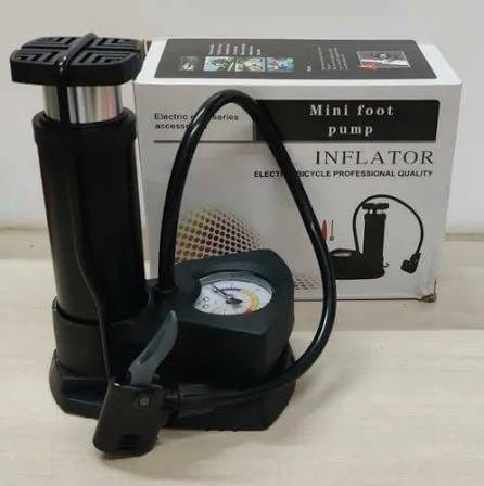 Portable Air Pump With Pressure Meter | Heavy Duty Manual Tyre Inflator Pump for Car, Bike, Bicycle, Motorcycle,, photo 3