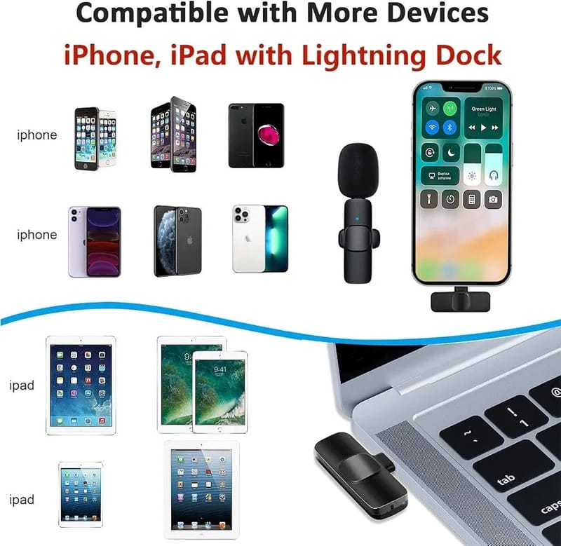 K9 Wireless Dual Lavalier Microphone System - Plug & Play for Vlogging & Live Streaming, photo 3