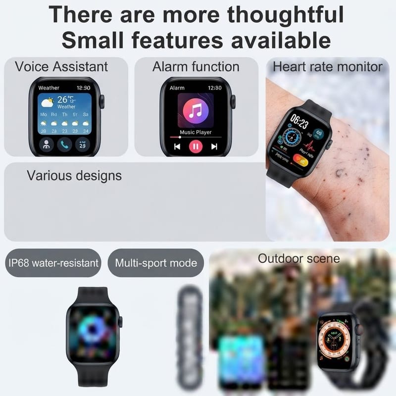 Ultra 3 Pro Smart Watch with 7 Strap Combo | Bluetooth Calling Smartwatch for Men & Women with Fitness Tracker,, photo 4