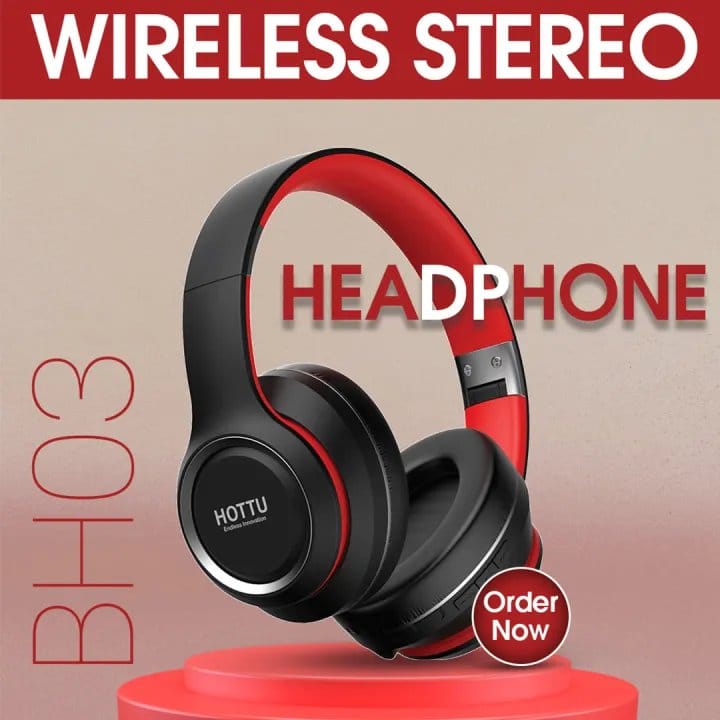 HOTTU BH03 Bluetooth Headphone | Micro SD | AUX, photo 3