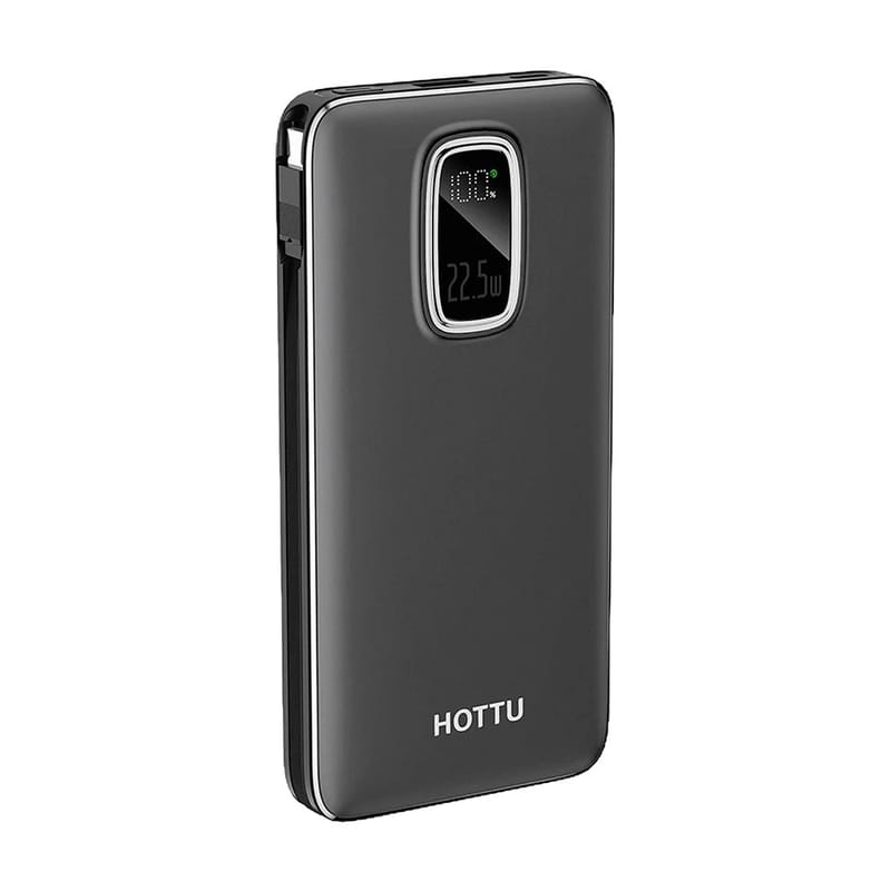 HOTTU HT29 Power Bank – 10000mAh, 22.5W Fast Charging & Built-in Cables (Fusion Series), photo 2