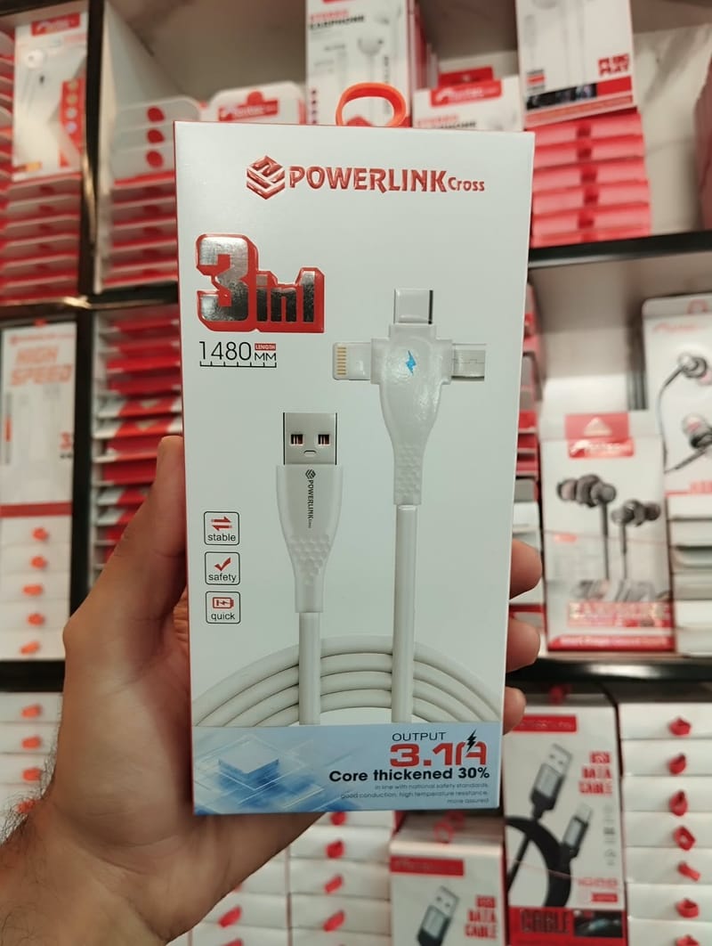 Powerlink Cross 3-in-1 Fast Charging Cable, photo 2