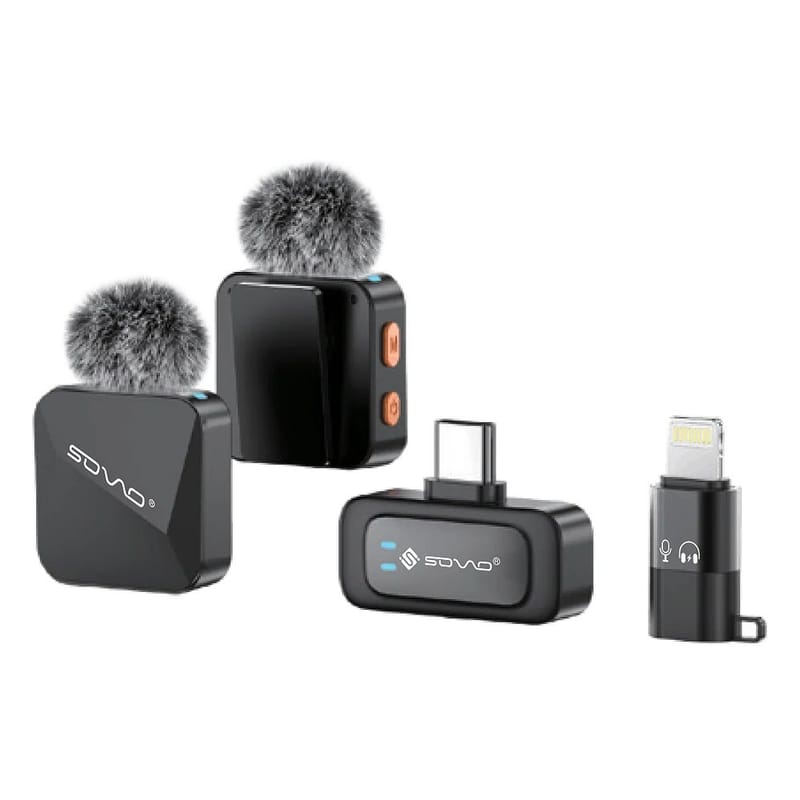 SOVO ZIVO SWM-556 Dual Wireless Microphone Audio Recording System, photo 3