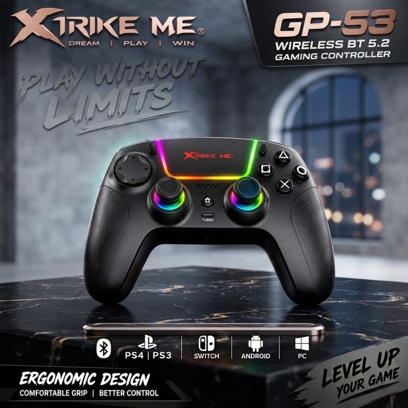 Xtrike Me GP-53 Wireless BT 5.2 Gaming Controller, photo 2
