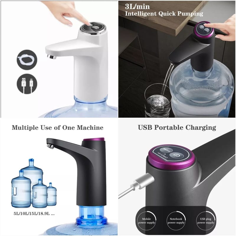 Touch Intelligent Electric Water Pump – Rechargeable Automatic Dispenser For Bottled Water With One -Touch, photo 3