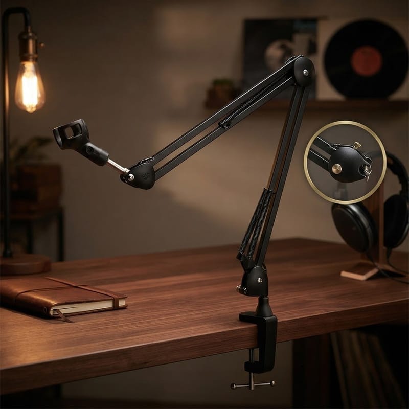 Metal OverHead Mount Articulating Arm Cell Phone Holder, photo 3