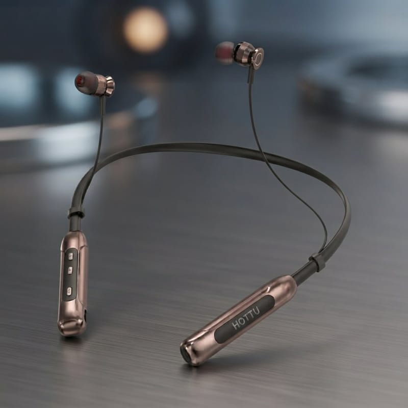 HOTTU NB12 Bass Xtreme Wireless Bluetooth Neckband - 70 Hours, photo 3