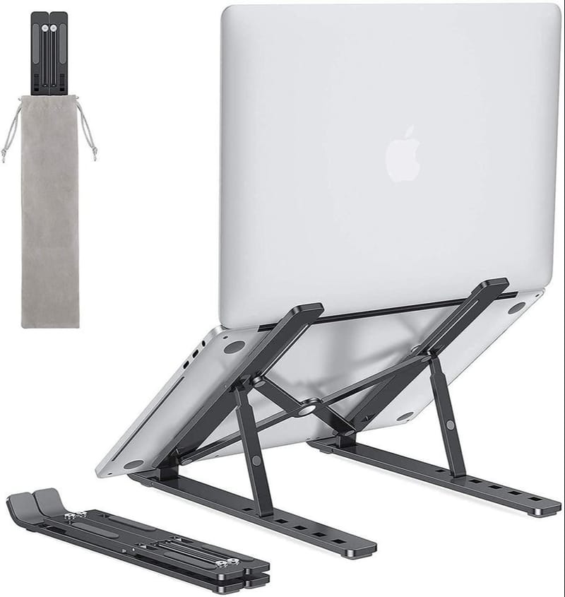 Premium Plastic Laptop Stand – Lightweight & D Foldable Laptop Holder, Ergonomic Desk Stand for Laptop, Notebook & r