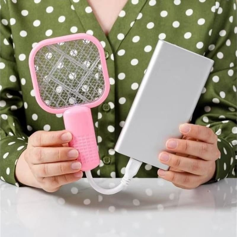 USB Mini Mosquito Racket - Portable Plug-and-Play Insect Killer (Random color)