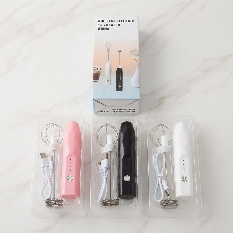 Wireless 2 In 1 Electric Egg Beater And Coffee Frother Rechargeable - Kitchen Accessory Designed For Food Preparation