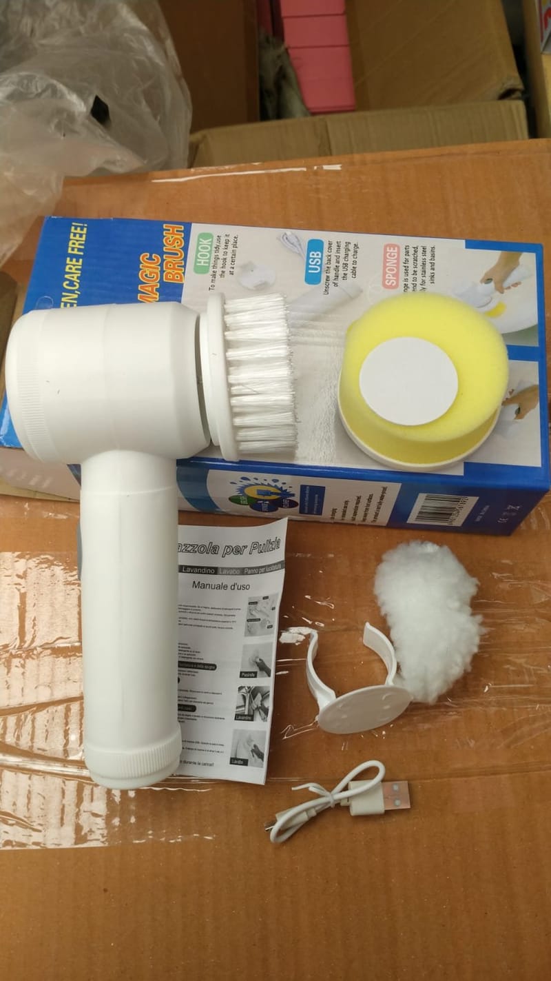 5-In-1 Handheld Electric Cleaning Brush - Household Accessory Designed For Surface Cleaning