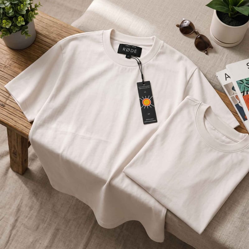Premium Unisex Plain T-Shirt – Off White / Beige, photo 2