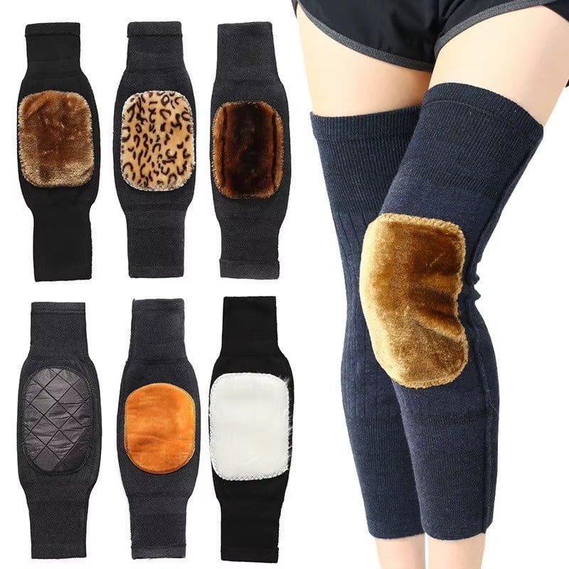 1 Pair Cashmere Winter Knee Brace Thermal Leg Knee Warmer Sleeve Unisex Wool KneePad, photo 2