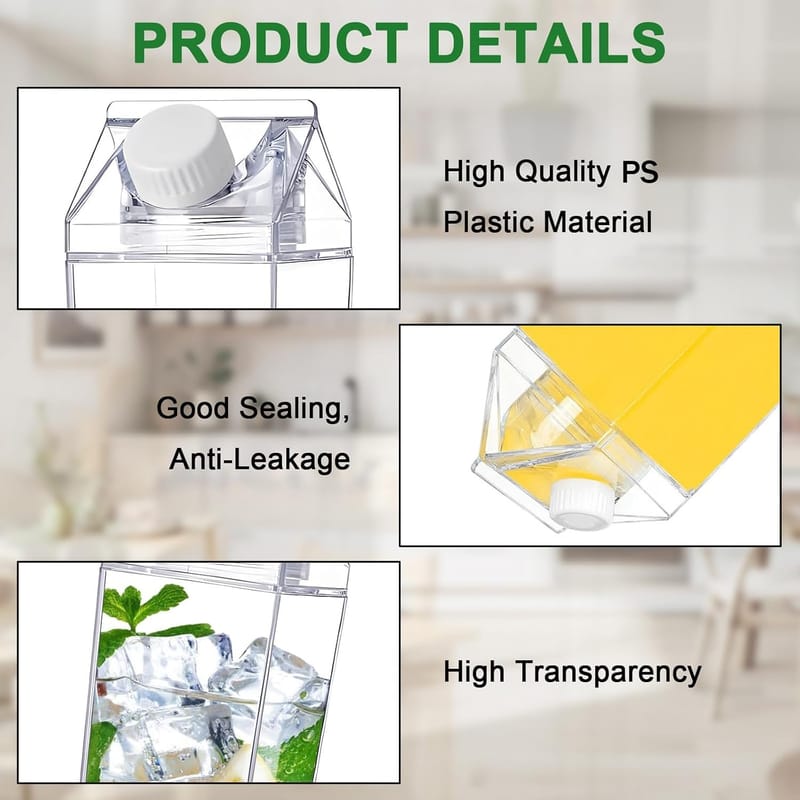 Transparent Acrylic Bottle - 1 litre