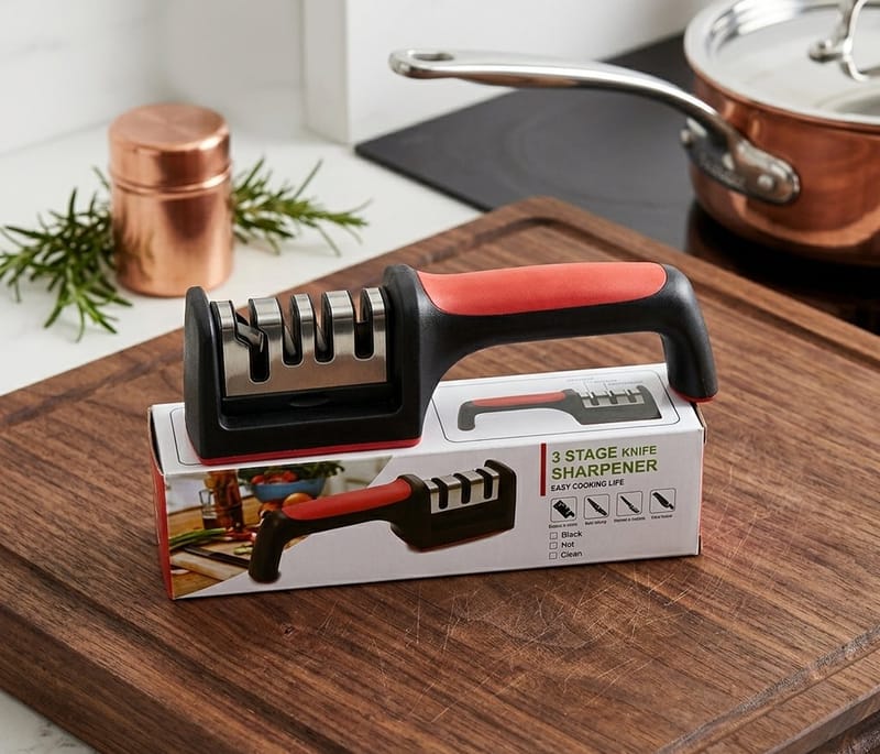 3-Stage Professional Manual Knife Sharpener
