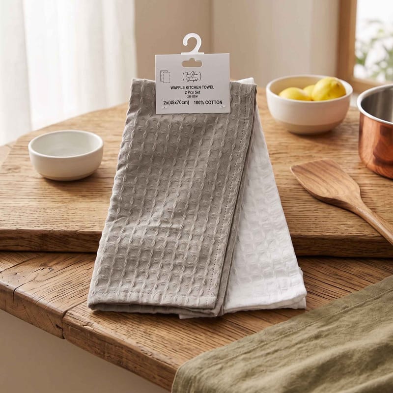 Waffle Kitchen Towel – Honeycomb Weave Dish Cloth - Random Color, photo 2