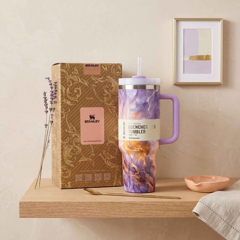 Stanley 40oz Peach Marble Premium Stainless Steel Tumbler - (1200ml), photo 2