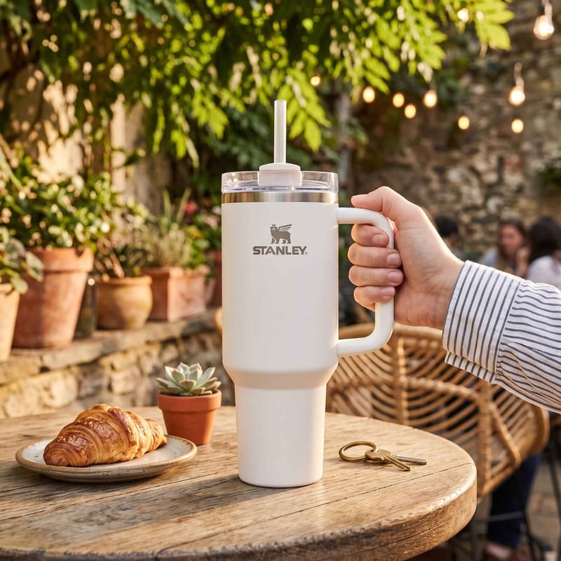 Stanley 40oz (1200ml) Premium Stainless Steel Tumbler - White