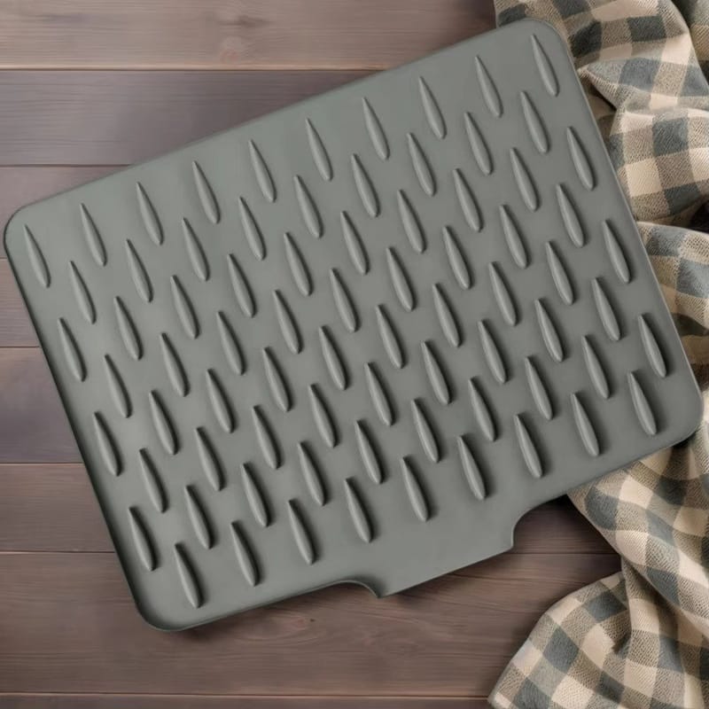Sink Mat Black Durable Non Slip Design Protects Sink Surface Prevents Scratches And Keeps Kitchen Clean Size 26x32cm