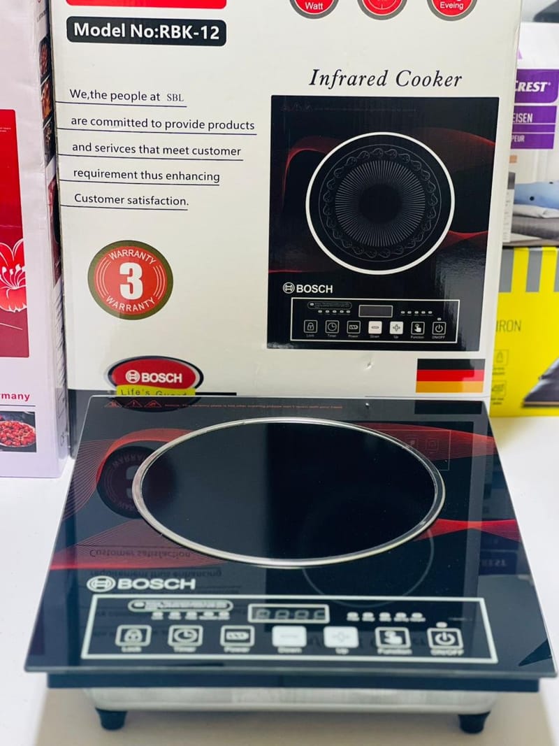 Bosch 2200 Watts Infrared Cooker RBK-12 With Digital Touch Controls Multiple Cooking Functions