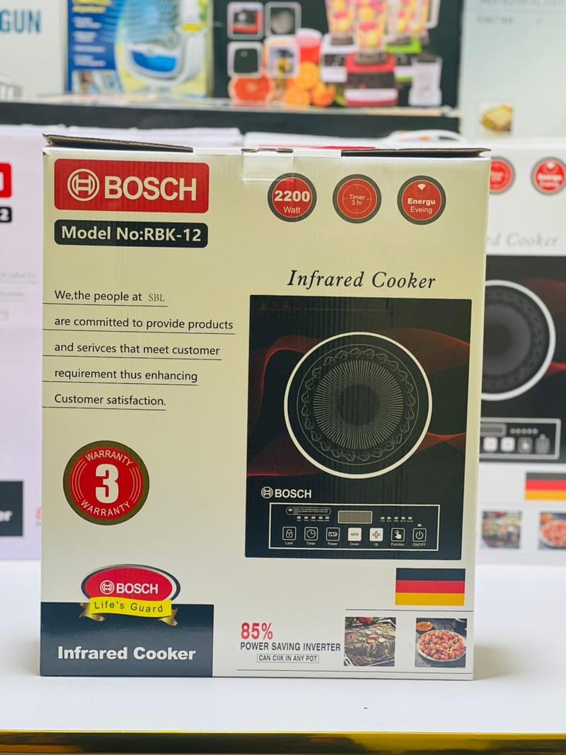 Bosch 2200 Watts Infrared Cooker RBK-12 With Digital Touch Controls Multiple Cooking Functions, photo 2